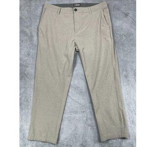 Linksoul Pants Men's Size 34 L Casual Golf Chino Trousers Tan